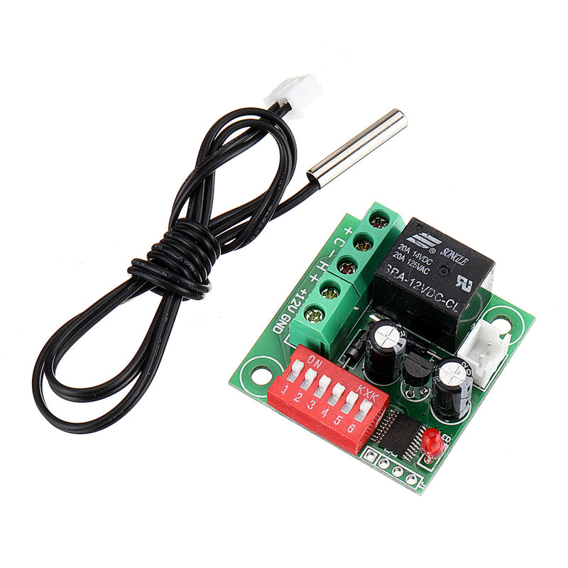 Digital Temperature Control Switch Adjustable Thermostat Temperature Switch 12V Cooling Controller W1701