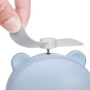 USB Rechargeable Mini Portable Fan with Makeup Mirror Led Light Pocket Handheld Fan