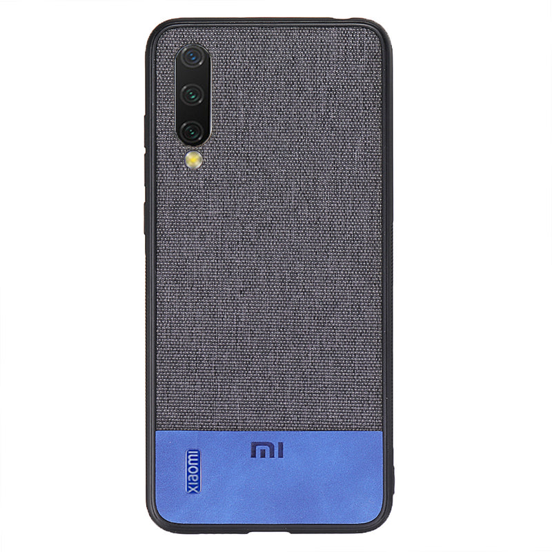 Bakeey Luxury Fabric Splice Soft Silicone Edge Shockproof Protective Case For Xiaomi Mi9 Mi 9 Lite / Xiaomi Mi CC9