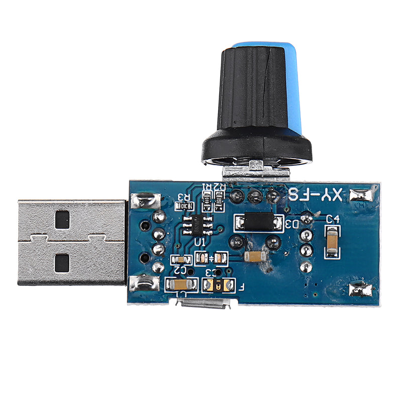 5Pcs USB Fan Speed Controller Module Reducing Noise Multi-stall Adjustment Governor DC 4-12V