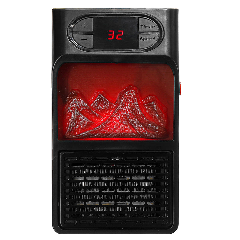 900W 220V Mini Electric Plug-in Wall Heater Winter Space Warmer Home Office Heating