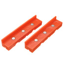 Drillpro 2Pcs 4.5/6 Inch Vise Jaws Multipurpose Magnetic Reversible Vise Soft Jaw Pads for Metal Vise Table Vise