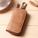 Women Men's Leather Car Key Bag Wallet Car Housekeeper Holder