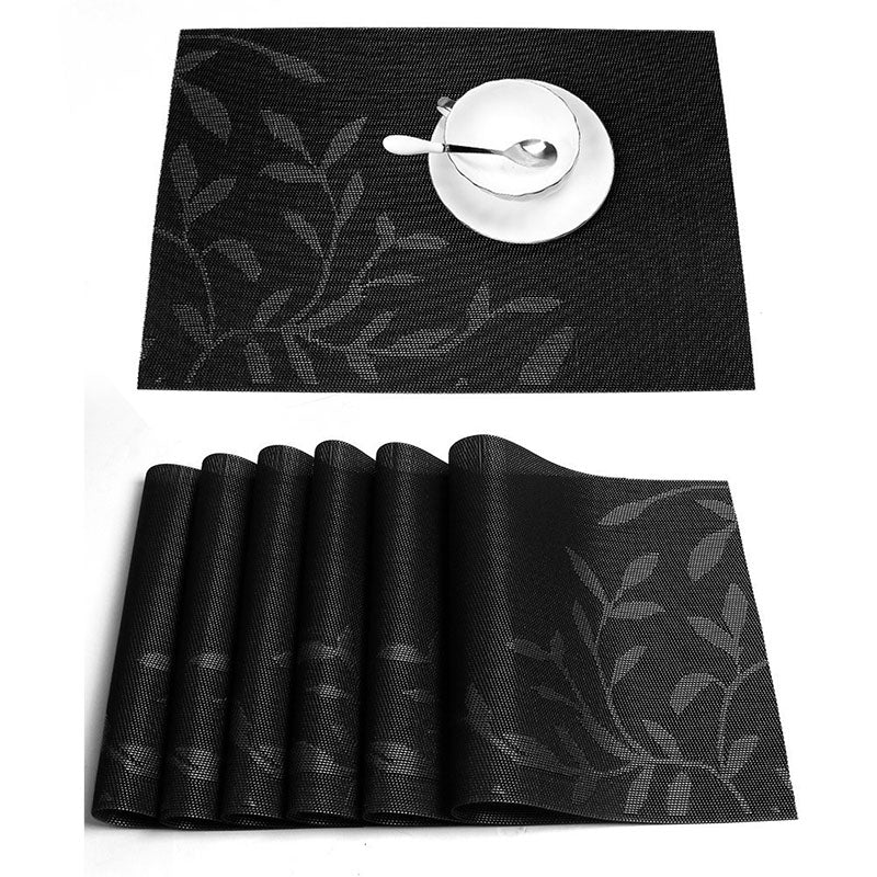 KCASA Washable Placemat for Dining Table Creative Heat Insulation Stain Resistant Anti-skid Eat Mats
