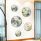 Miico FX82033 2PCS Lotus Painting Sticker Home Study Room Decorative Sticker Wall Sticker Combination Sticker