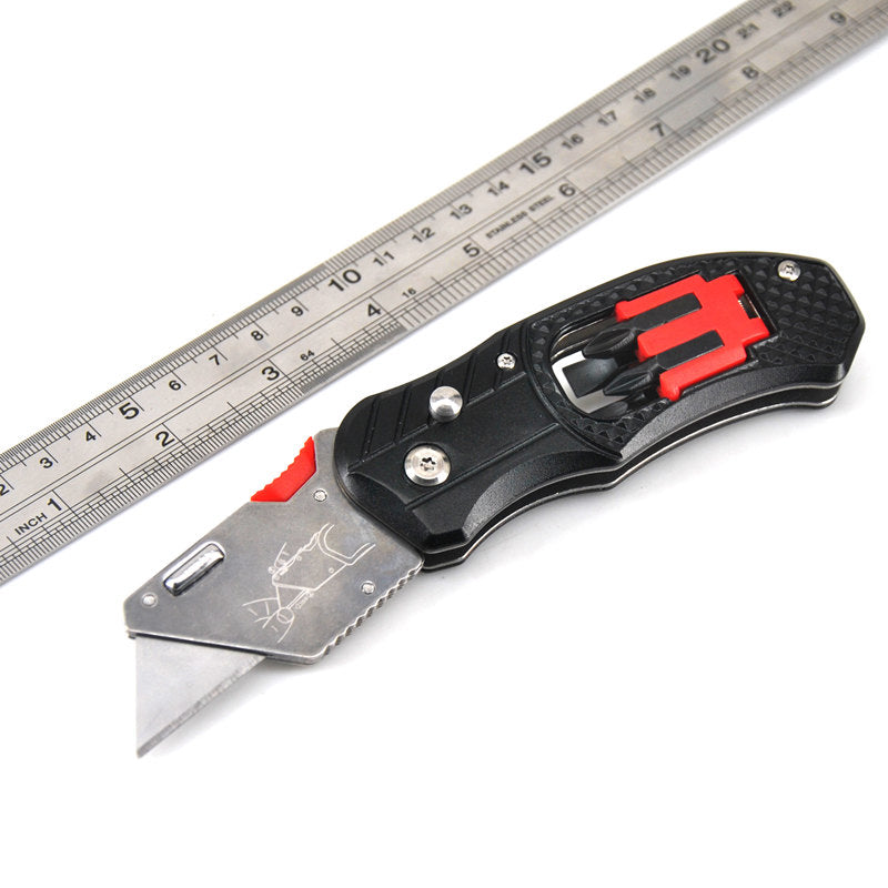 KSHIELD PK-5785 Heavy Duty Multifunctional Utility Cutter Automatic Lock Cutter Foldable Art Work Paper Leather Cloth Cutting tools