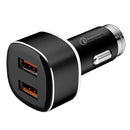 USMEI 3A Dual USB Ports QC3.0 Fast Charging Car Charger For iPhone X XS Max HUAWEI Xiaomi Mi9 Oneplus 7 S10