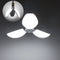 45W E27 Pure White 6500K Deformable Garage Lamp 3 Fan Blade Foldable Petal Ceiling LED Light Bulb AC220V