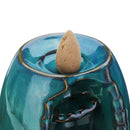 Ceramic Mountain Waterfall Smoke Backflow Incense Burner Cones Holder Decor