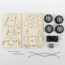 Electric Wooden Racing Car Assembly DIY Model Kit Educational Teaching Toys