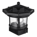 Solar Powered Lighthouse LED Rotating Light Outdoor Garden Lighting Lamp Decor