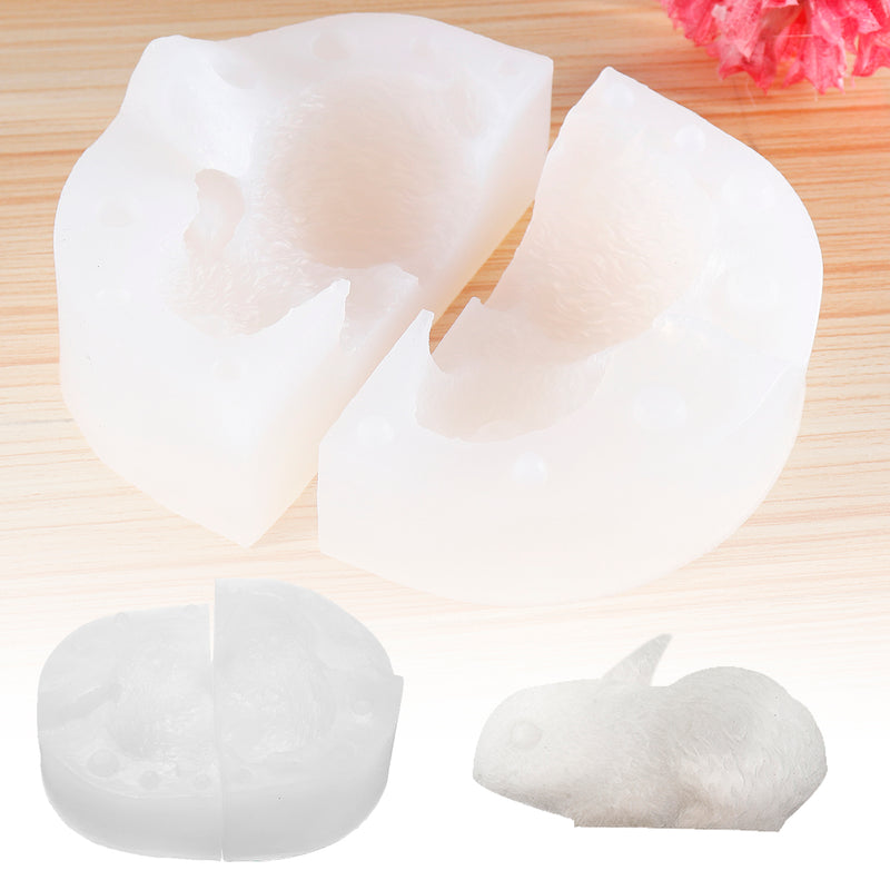 Bunny 3D DIY Rabbit Handmade Cake Breads Decorating Chocolates Mold Mould Easter