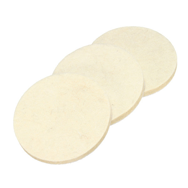 3pcs 75mm Polishing Pads Set 3 Inch Wool Felt Polishing Buffering Pads