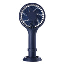 Well Star WT-D6 Portable Mini USB Fan with Base Chargeable Desktop Air Cooling Fan Air Cooler Silent Cooling Fan For Home Office Student Dormitory Outdoors Travelling