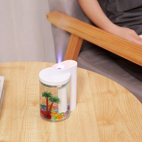 260L USB Simulation Landscape Humidifier Household Air Atomizer Night Light for Office Desktop Car Home Moisturizing And Anti-drying Atomizer
