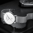 CRRJU 2269 Men Full Steel Simple Dial Date Display Quartz Watch