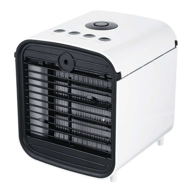 Lithum Battery Air Conditioner Fan 3 Speed Small Personal USB Air Cooler Indoor&Outdoor Use 2 Hours Mini Air Aromatherapy Desk Fan Cooling