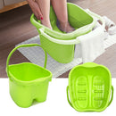 9" Deep Foot Spa Bath Massager Foot Tub Water Spa Plastic Bucket with Rolling Massage for Soaking
