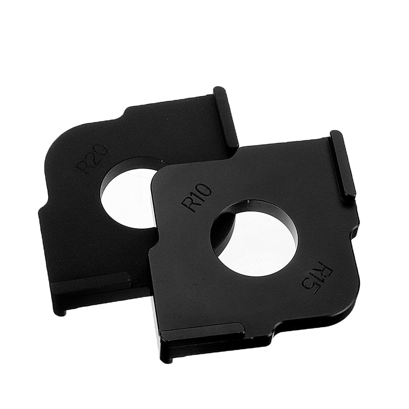 2pcs Black Aluminum Alloy Wood Panel Radius Quick-Jig Router Table Bits Jig Corner Templates Kit Woodworking Tool