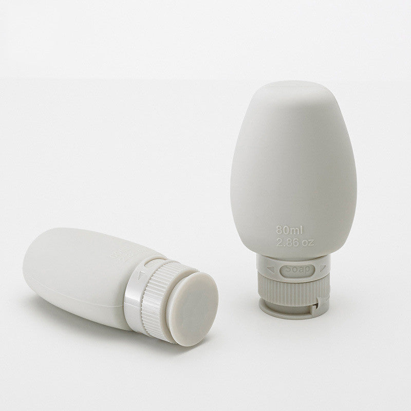 2Pcs Travel Silicone Soap Dispenser Sub-bottle Outdoor Portable Mini Liquid Dispenser Refillable Bottles