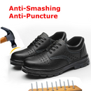 TENGOO Men's Work Shoes Anti-Smashing Hard Safety Shoes Steel Toe Keep Warm Waterproof Sneakers