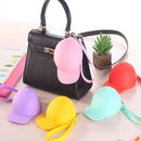 Honana HN-B2 Creative Cute Silicone Wallet Candy Color Key Bag Baseball Cap Hat Coin Bag Organizer