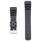 Replacement 20mm/22mm Black Divers Silicone Watch Band Strap Ocean Ripples for SEIKO