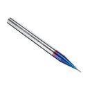 Drillpro 2 Flutes HRC65 Milling Cutter 0.4-0.9mm Nano Blue Coating Carbide End Mill