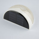 Solar Power 3 LED Double Color Temperature Wall Lamp Outdoor Waterproof Fence Garden Path Light