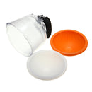 Universal Cloud Lambency Flash Diffuser Reflector White ABS with Dome Cover Sets