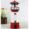 Solar LED Lighthouse Waterproof IP67 Automatical Rotating Light Beam Decoration Tower Lamp
