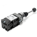 600V Spring Return Joystick Self-Reset Switch 4 Position 4NO XD2PA24CR Black
