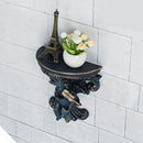 Retro Wall Hanging Flower Pot Angel Plaster Corbel Shelf Art Rococo Shelf Storage Decorations