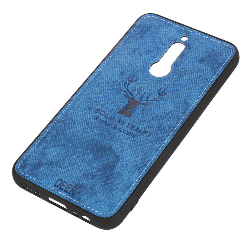 For Xiaomi Redmi 8 Case Bakeey Deer Breathable Canvas Cloth Shockproof Anti-fingerprint Protective Case