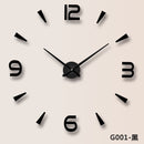 Creative Personality Simple Fashion Wall Clock 3d Acrylic Mirror Wall Stickers Clock Living Room Diy Wall Clock