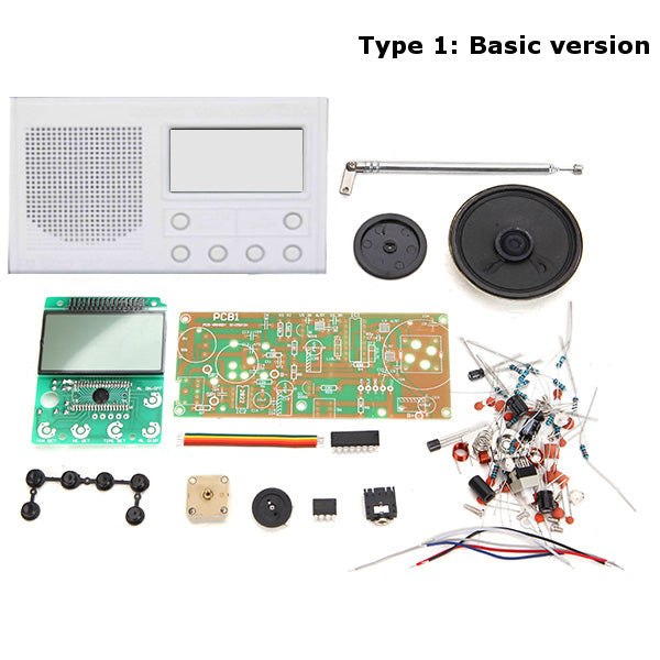 Geekcreit DIY 3V FM Radio Kit Electronic Learning Suite Frequency Range 72MHz-108.6MHz