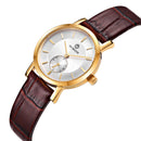 OCHSTIN LQ017C Casual Design Leather Quartz Watch Waterproof Analog Female Wristwatch