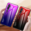 Bakeey Gradient Color Shockproof Tempered Glass Protective Case for Xiaomi Mi Note 10 / Xiaomi Mi Note 10 Pro / Xiaomi Mi CC9 Pro