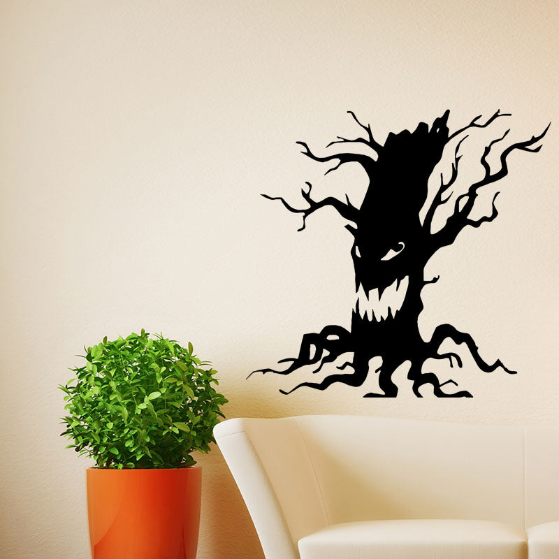 Miico FX3014 Halloween Sticker Cartoon Sticker Ghost Tree Pattern Removable  Wall Stickers