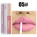 12 Colors Threaded Tube Lip Gloss Matte Liquid Lipstick Makeup Long-Lasting