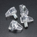 50pc 5mm Shelf Supports Pegs Studs Clear With Metal Pin Kitchen Cabinet Cupboard
