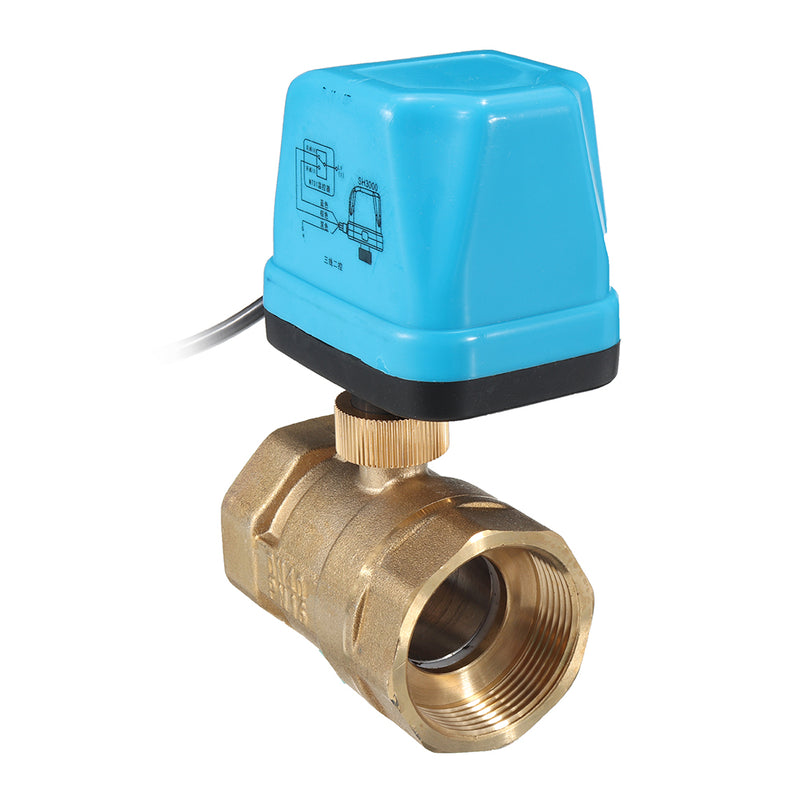 TMOK TK260 DC 12V 1/2" 3/4" 1" 1-1/4" Motorized Electric Brass Ball Valves 3 Wire Full Port Valve