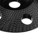 Drillpro 110mm Tungsten Carbide See Through Wood Shaping Disc Bevel Carving Disc with Hole 16mm Bore Sanding Grinder Wheel for Angle Grinder