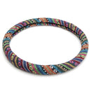 38cm Linen Car Steel Ring Wheel Cover Multi-Color National Styling Flax Cover Universal