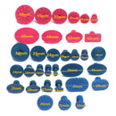 33pcs Nylon Car Dent Repair Pulling Tabs Paintless Body Slide Damage Removal Tool