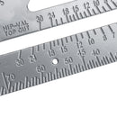 Aluminum Alloy 7 Inch Metric Triangle Angle Ruler Woodworking Square Layout Tool
