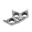 Machifit 10pcs DCGT11T302/04/08 Carbide Insert DCGT32.51 Turning Tool Blades for Aluminum