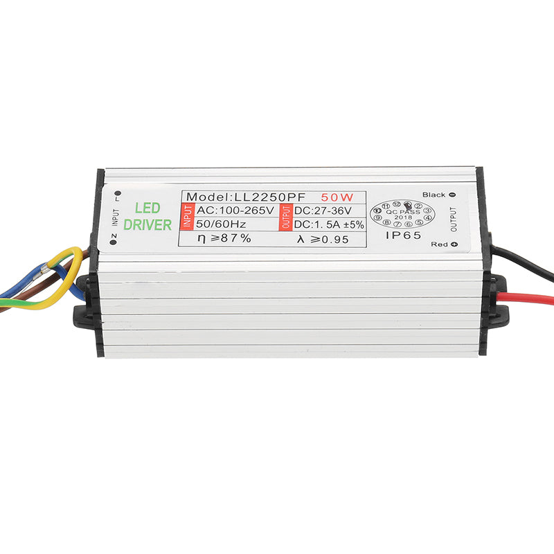 50w Waterproof Power Supply AC85-265V To 27-36V LED Power Supply Driver Adapter