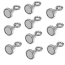 Effetool 10pcs 16mmx30mm 5kg Neodymium Recovery Magnet Metal Detector Claw Hook Magnet