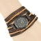 SLOGGI Retro Zinc Alloy Three Times Around Bracelet Women Quartz Watch
